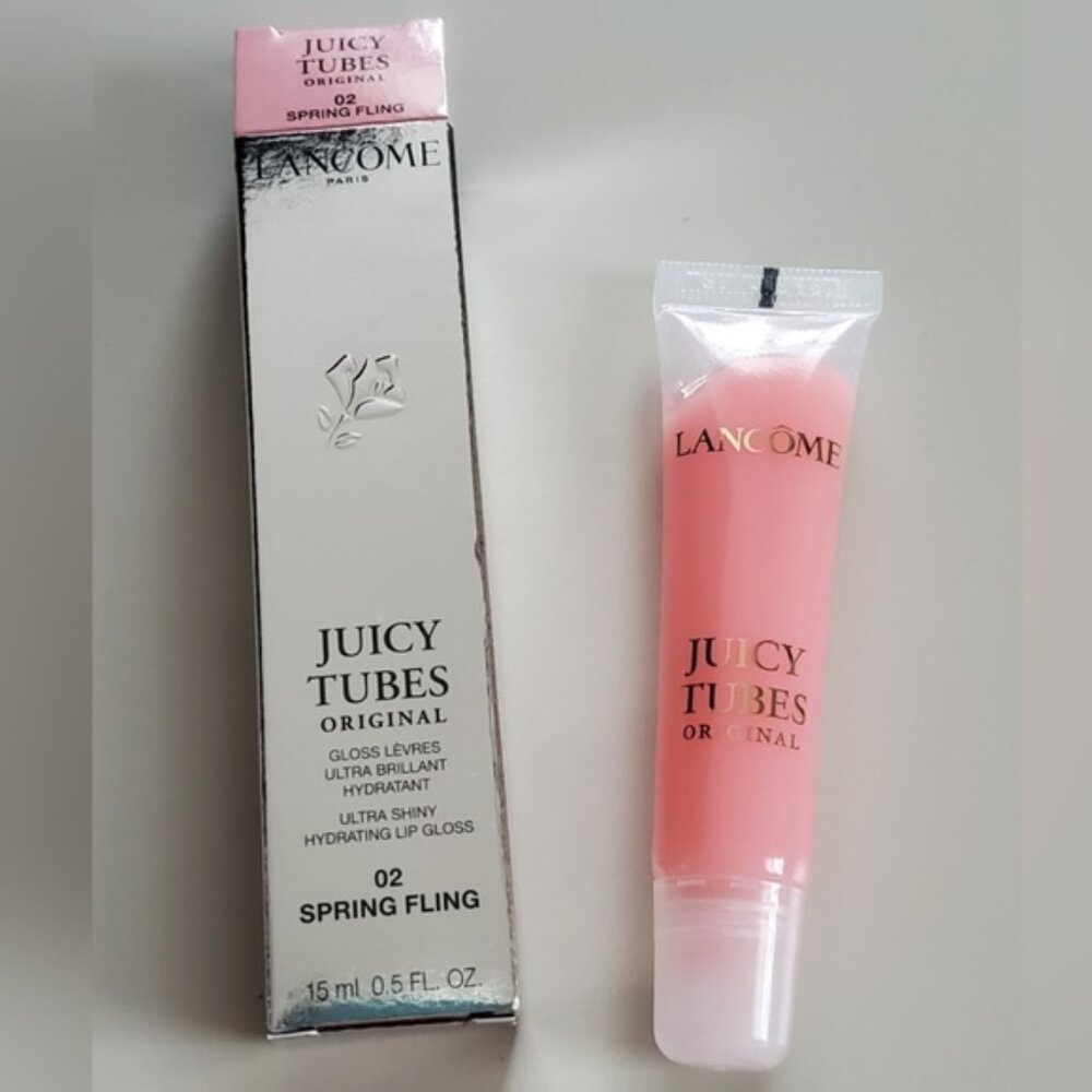 Lancôme Juicy Tubes - Long-Wear Lip Gloss Spring Fling 02 New in Box